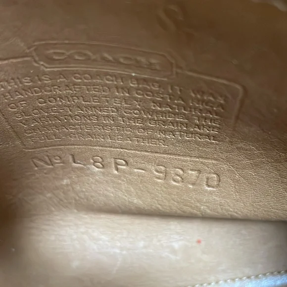 Tan Leather Coach Court Bag with Removable Strap - Picture 4 of 9